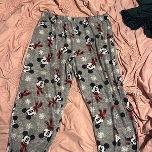 christmas mickey mouse pajama pants